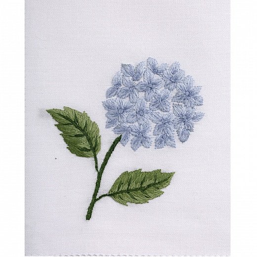 Салфетка с вышивкой Hydrangea Blue