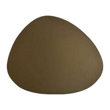 Плейсмат Leather, оливковый, 2 шт.