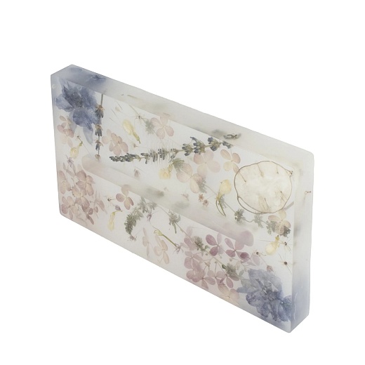 Настольное зеркало Омут, белый оникс