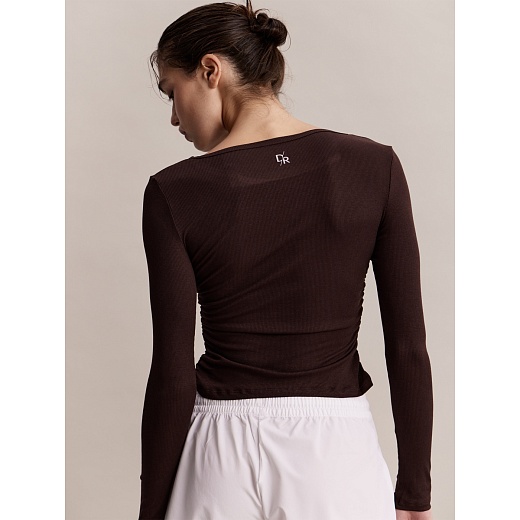 Лонгслив Fay Longsleeve Crop-top in Truffle