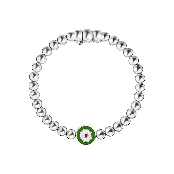 Браслет «Шарики», изумрудный