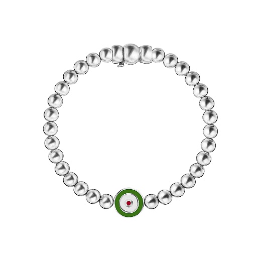 Браслет «Шарики», изумрудный