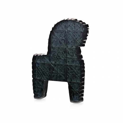 Декоративная плитка «Конь» графитовый, 14 см