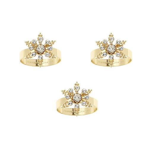 Кольца для салфеток Classic Snowflake, 3&nbsp;шт.