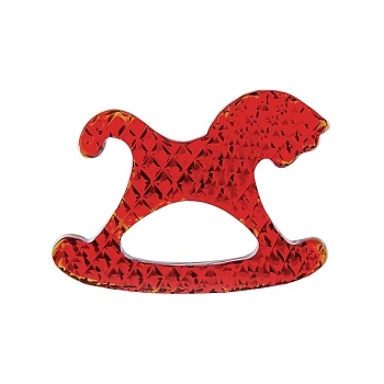 Декоративное изделие «Лошадка-качалка», красная