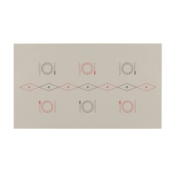 Скатерть бежевая «Ромбы», 200x250