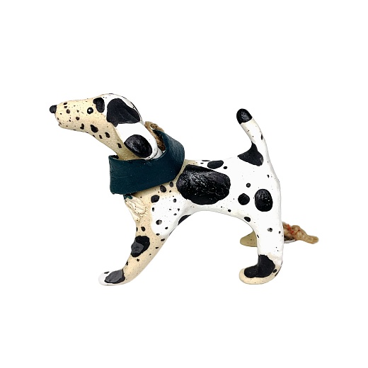 Статуэтка «Пятнистая собака с шарфиком»