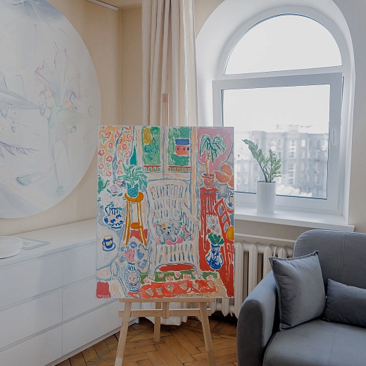 Плакат «Белочка на троне»