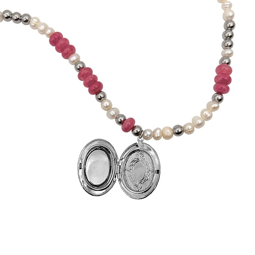 Колье с локетом, длинное