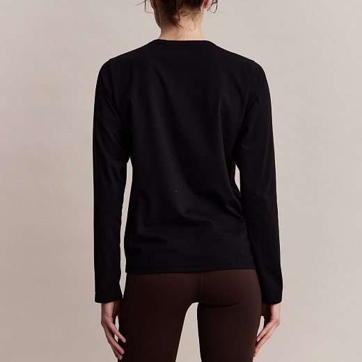 Лонгслив Robbie Longsleeve Black in Cotton