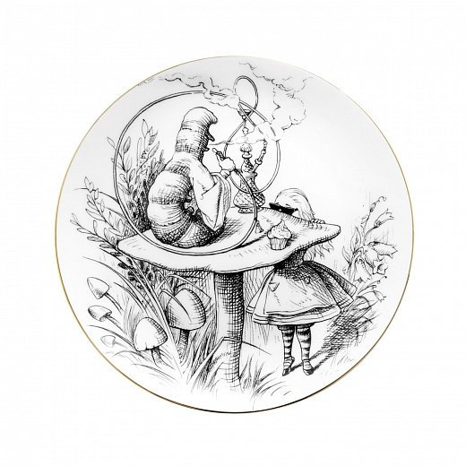 Тарелка десертная Alice in Wonderland Caterpillar 21 см