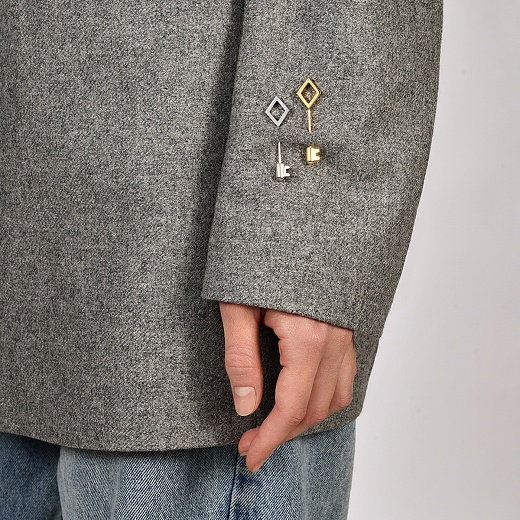 Брошь Clé, серебряный