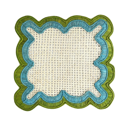 Плейсмат Wavy Olive Aquamarine