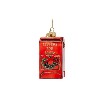 Ёлочная игрушка Red Santa's Mailbox