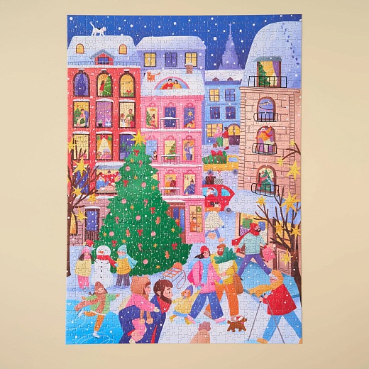 Пазл «Новогодняя», 1000 деталей