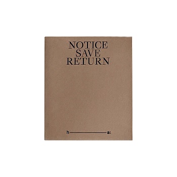 Фотоальбом Notice, Save, Return песочный