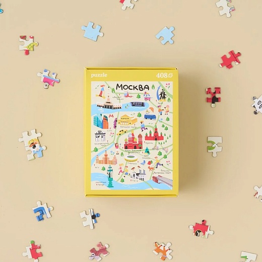 Пазл Москва, 408 деталей