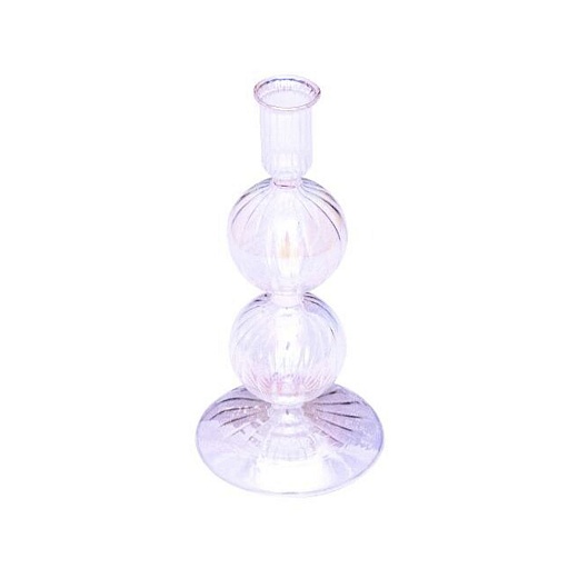 Подсвечник 2 Bubble Luster Transparent