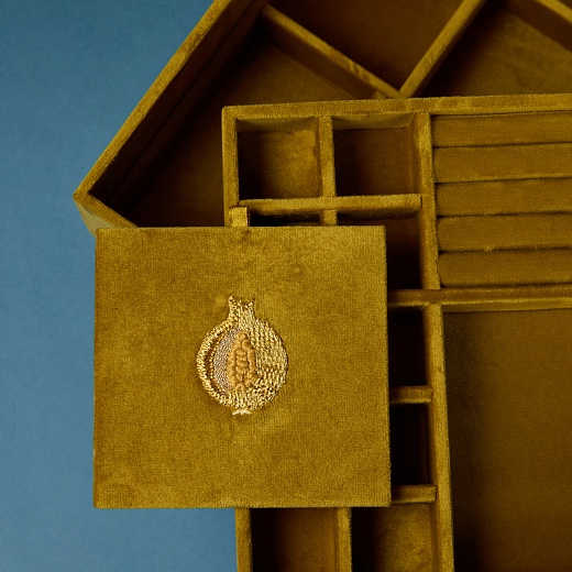 Шкатулка «Гранат» / Nar, двухуровневая