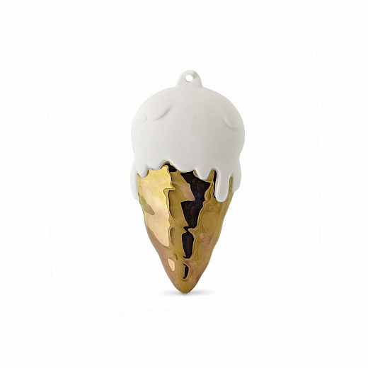 Ёлочная игрушка «Рожок с золотом» в интернет-магазине The Dar Ёлочная игрушка «Рожок с золотом»