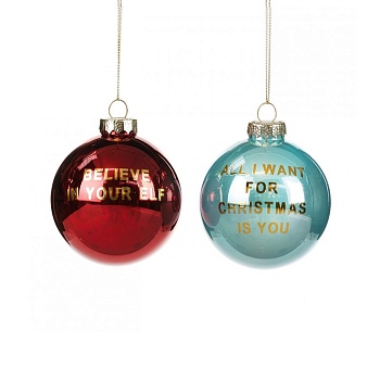 Ёлочное украшение Merry Xmas, 2 шт.