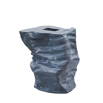 Ваза Wavy, графитовый