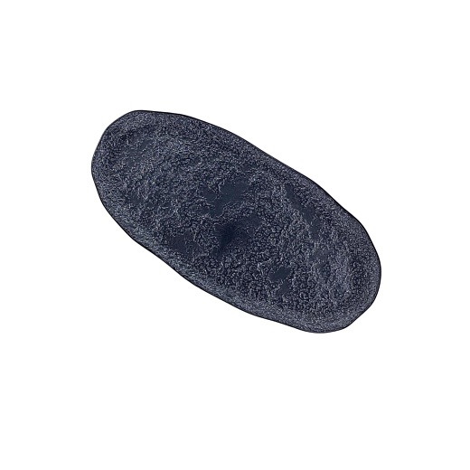 Блюдо овальное, тёмное стекло