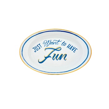 Блюдо овальное Fun