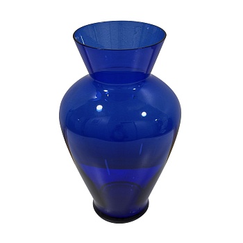 Ваза из стекла, кобальт
