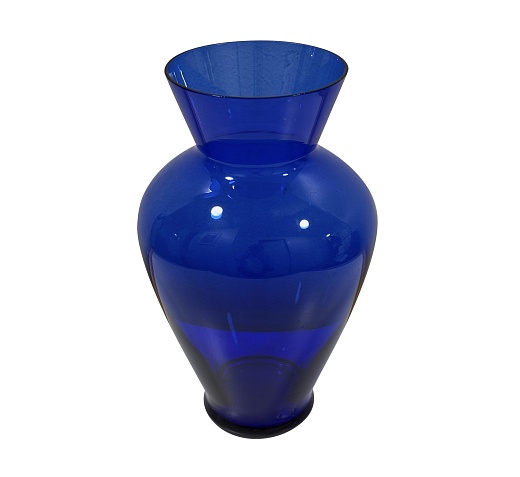 Ваза из стекла, кобальт