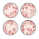 Десертные тарелки Rocaille Dove Pink Black, 4 шт в интернет-магазине The Dar