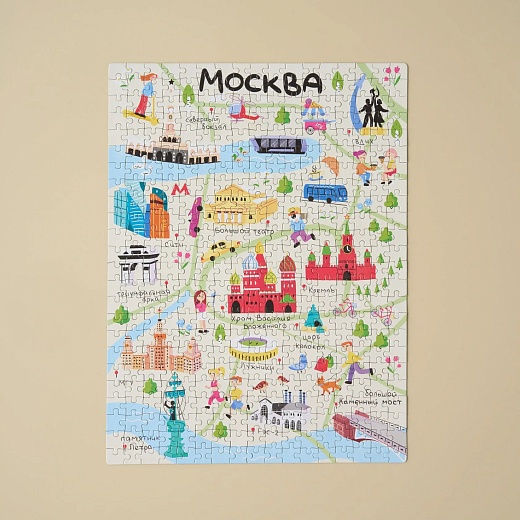 Пазл Москва, 408 деталей