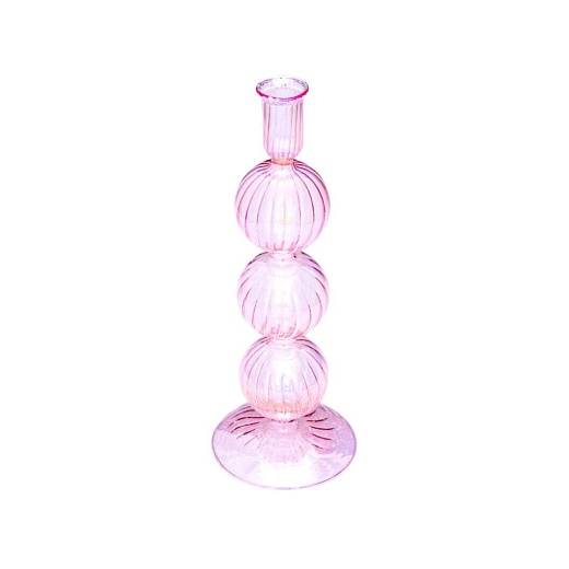 Подсвечник 3 Bubble Luster Pink