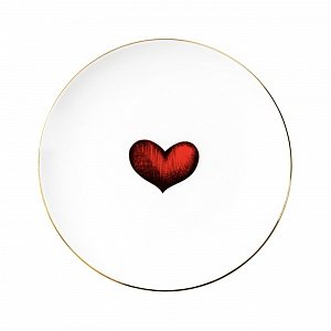 Тарелка Red Love Heart 21 см
