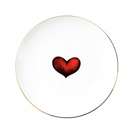 Тарелка Red Love Heart 21 см