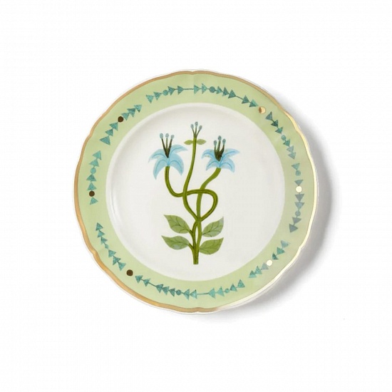 Десертная тарелка Flower Green, 20 см