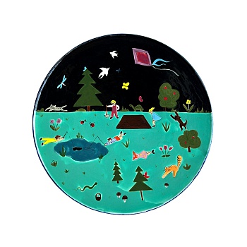 Столовая тарелка «Фантазёры», чёрный