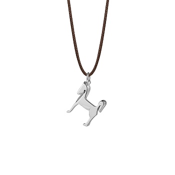 Кулон Cheval Lunaire, серебряный