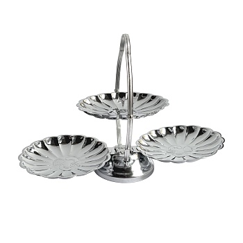 Металлическая сервировочная подставка-менажница