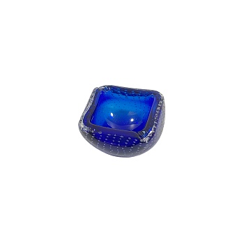 Маленькая ваза из муранского стекла, индиго