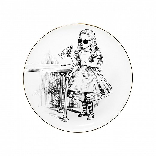 Тарелка десертная Alice in Wonderland Drink Me 17 см