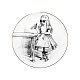 Тарелка десертная Alice in Wonderland Drink Me 17 см в интернет-магазине The Dar