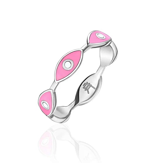 Кольцо «EYES», розовый