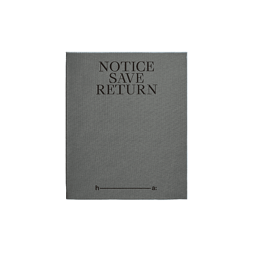 Фотоальбом Notice, Save, Return графитовый