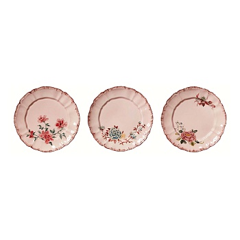 Десертные тарелки Veranda Pink, 3 шт.