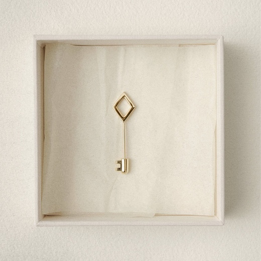 Брошь Clé, серебряный