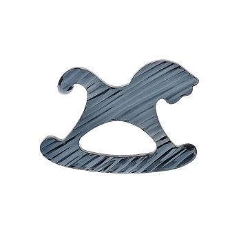 Новогодняя игрушка «Лошадка-качалка», графитовый