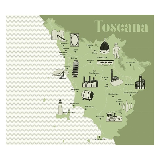 Блокнот — Путеводитель Toscana