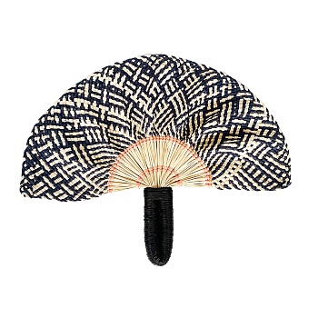 Веер Toquilla Frilly Navy Natural