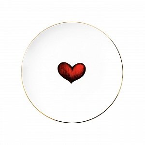 Тарелка Red Love Heart 17 см